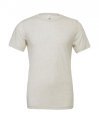 Heren T-shirt Bella Triblend Crew Neck 3413 White Fleck Triblend